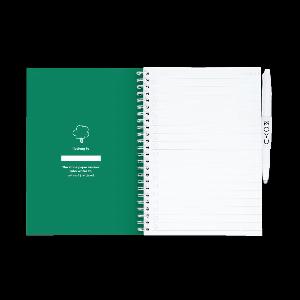 MOYU Erasable Notebook  A5 Stone Paper  Hardcover  Forest Green