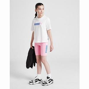 PUMA Girls Cycle Shorts Junior  Pink