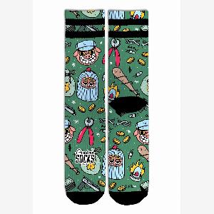 Enjoy 24 Discount on American Socks  Heist Havoc Mid High Green