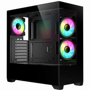 Get 27 Discount on the CiT Sense Black Mid Tower Tempered Glass Case