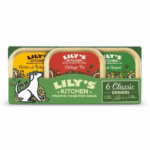 6 x 150 g Classic Dinners Lilys Kitchen nourriture humide pour chien