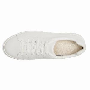 Vionic Colbie Smooth Leather Mens Fashion Sneakers  White  SizeUS 12 Men