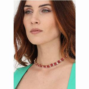 Choker fucsia con pietre a goccia da 100  a 50  sconto del 50