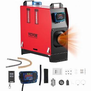 VEVOR DieselLuftheizung Standheizung 8 kW DC 1224 V schnell aufheizende Lufterhitzer mit Fernbedienung  blauem LCDSchalter  Vorheizfunktion geräuscharm für Wohnmobil Lkw Boot Anhänger