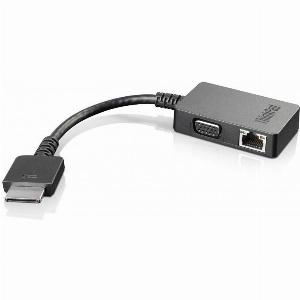 Lenovo 4X90J31060 OneLink VGARJ45 Cable Adapter Black  Ethernet  Monitor Connector Adaptor