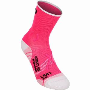 Économisez 40  Chaussettes de running UYN Runners One pour femmes  rose blanc
