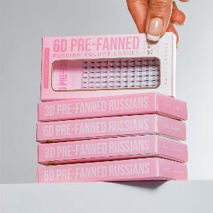 Tatti Lashes 6D Mixed Length PreRussian Lashes CC curl