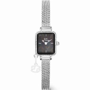 Daniel Wellington DW Uhr Quadro Mini Crystal Zodiac Sterling 154x182mm Silver