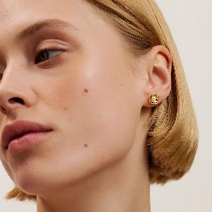 Ted Baker Flo Pearl GoldPlated Flower Earrings