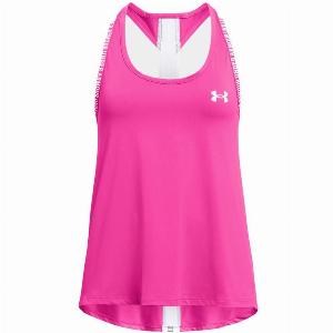 Get 49 Discount on Girls Pink Under Armour Knockout Tank Top Size 140