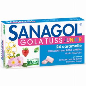 Sanagol gola tuss junior fragola 24 caramelle