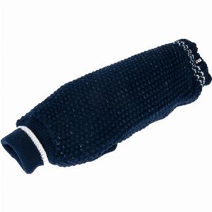 Sparen Sie 13  auf TIAKI reflektierenden Strickpullover für Hunde dunkelblau Rückenlänge ca 40 c