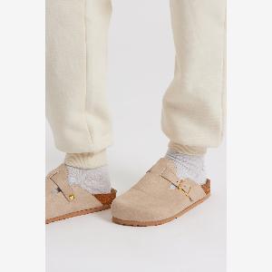 Urban Bliss Neutral Closed Toe Clogs Stone  6