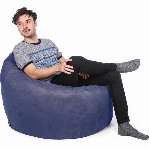 Faux Suede Bean Bag Chair