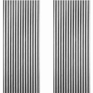 Acoustic Slat Wood Wall Panel  Grey  2400  2 Pack