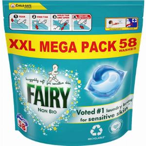 Enjoy 89 Discount on Fairy NonBio Laundry Pods for Sensitive Skin 58 pcs