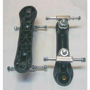 8 Off Black Playmaker Quad RollerSkate Plate