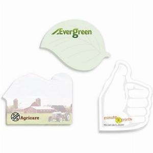 500 Custom Souvenir Sticky Note 4 x 3 Die Cut Pad 25 sheet