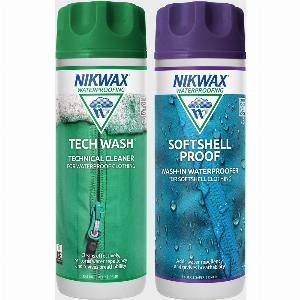 Nikwax Softshell Proof WashIn Twin Pack 300Ml  Clear Clear