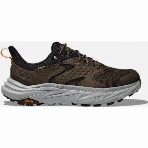 HOKA Mens Anacapa 2 Low GORETEX Hiking Shoes in Deep UmberStardust Size 95