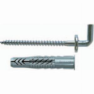 Set tasselli plastica gancio corto 8 mm Ux 8X50 H K 71911