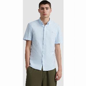 Enjoy 20 Discount on Sky Blue Brewer Stripe ShortSleeve Shirt
