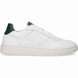Weiße Ledersneaker