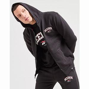 Reebok Albany Full Zip Hoodie  Black  Mens