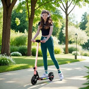 Folding Electric Rideon Scooter Ride on Toy Pink