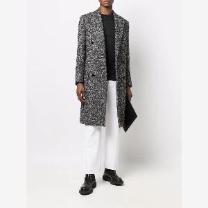 Maglione nero con collo a giro e maniche lunghe