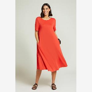 Abito svasato in jersey fluido Luisa Viola ora a 7950 50