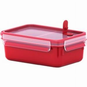 Clip  Micro Contenitore Microonde con Inserti Rosso 1L con inserti