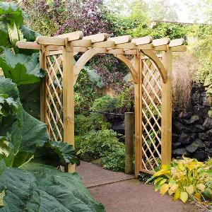 Forest Large Ultima Wooden Garden Pergola Arch 8 x 4