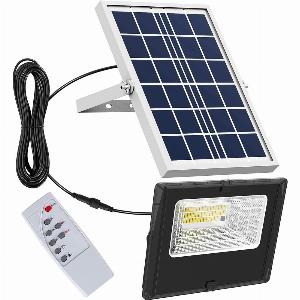 Faretto LED Solare 40W IP66 Crepuscolare con Telecomando e Timer ora 3290