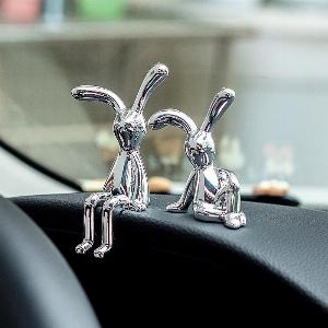 3D Electroplated LongEared Rabbit Ornament  Cute CrossBorder Light Luxury Decor