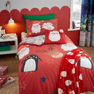 Get 72 Off Festive Red Christmas Duvet Cover Bedding Set