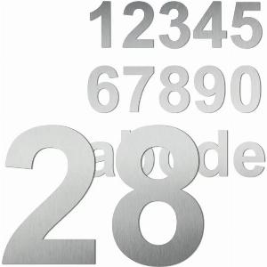 16 Rabatt auf EdelstahlHausnummern in unterschiedlichen Größen