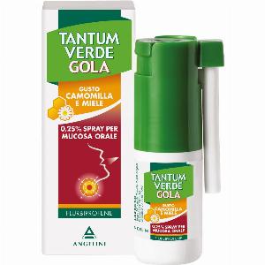 Tantum verde gola 025 spray gusto camomilla e miele 15 ml