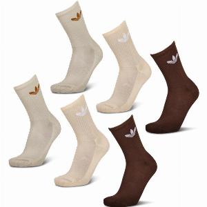 Adidas Crew 6 Pack Unisexe Chaussettes  Marron  Taille 3739  Foot Locker
