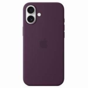 Apple iphone 16 plus silicone case magsafe plum myyd3zma