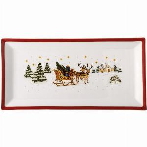 21 Rabatt auf die Platte 36x18 cm Happy Wintertime Red sichern