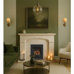 Enjoy a 22 Discount on the Axon Franklin Limestone Fireplace