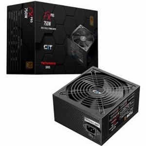 CiT FX Pro 750W PCIe 51 Wired 80 Bronze ATX31 Power Supply Black