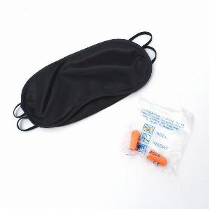 3 pezziconfezione Cuscino gonfiabile ad aria morbido a forma di U Portatile Floccato 1 Pz Cuscino1 Pz Mascherina per Occhi1 Pz Tappo per Orecchie Cuscini Tessili per la Casa grigio