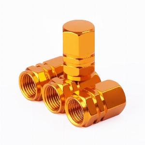 Set di 4 tappi valvole in alluminio blu per pneumatici auto sconto 56