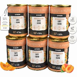 Ente Huhn Nassfutter für Welpen 6 x 400g