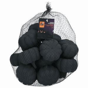 Halloween Dekoration schwarze Kürbisse 8cm 16 StückPackung