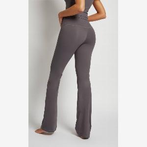 rise Womens HighWaisted Flared Active Leggings in Charcoal  Size 14
