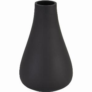 Black Tapered Glass Vase