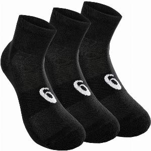 ASICS Quarter Chaussettes De Sport Pack De 3  Noir  Blanc